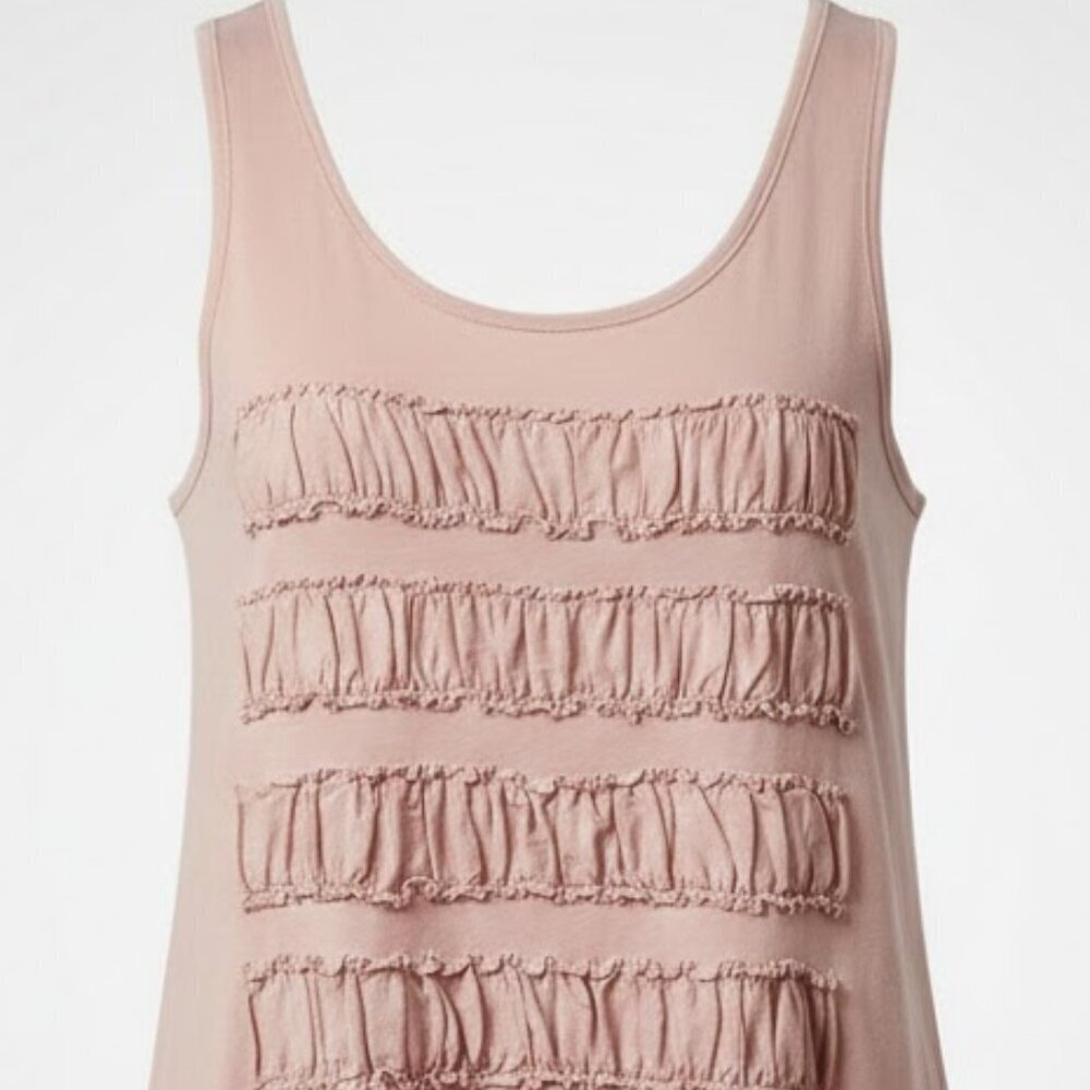 J.Crew Ruffled Tiers Sleeveless Tank Top Size S